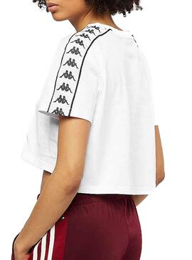 T-Shirt Kappa Apua Blanc Femme 