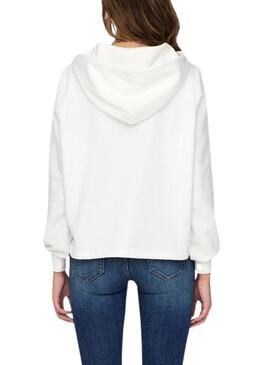 Sudadera Only Trust Sailor Hood Blanco Pour Femme.