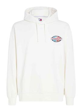 Sudadera Tommy Jeans Archive Blanco para Hombre