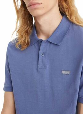 Camisa polo Levis Housemark bleue pour homme