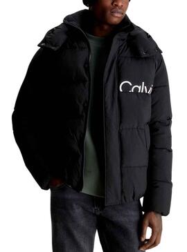 Veste Calvin Klein Essentials Logo Noire Homme