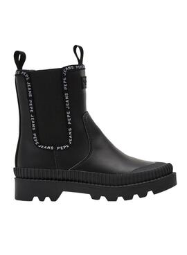 Bottine Pepe Jeans Gum Chealse pour Femme Noires