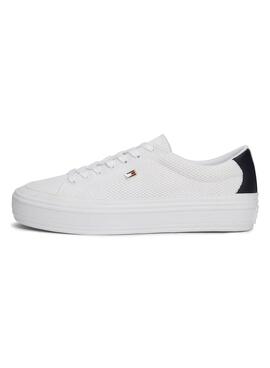 Sneakers Tommy Hilfiger Monotype Blanc Femme