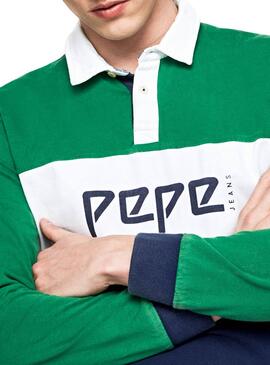 Polo Pepe Jeans Feildding Vert Homme