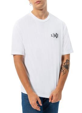 T-Shirt Levis Patin Blanc pour Homme