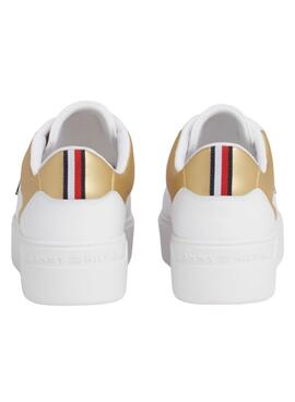 Sandales Tommy Hilfiger Plateforme Blanc Pour Femme