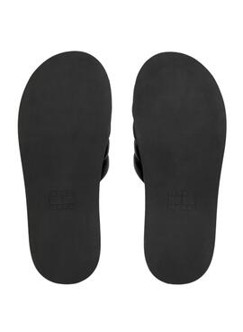 Sandales à talon compensé Tommy Jeans noir pour femme