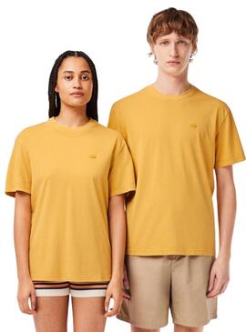 T-shirt Lacoste Naturelle Jaune Unisexe