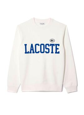 Sweatshirt Lacoste Iconics Blanc pour Homme