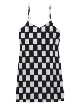 Robe Vans Venton Checker Blanc et Noir Pour Femme