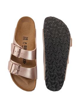 Sandales Birkenstock Arizona BF Cuivre pour Femme