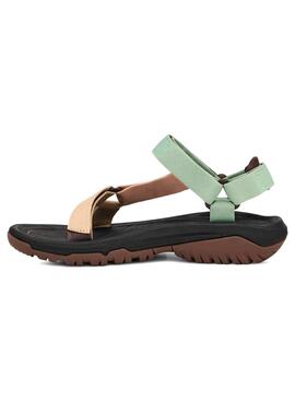 Sandales Teva Hurricane XLT2 Vert et Beige pour Femme