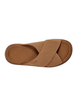 Sandales UGG Goldenstar Cross Chestnut pour femmes