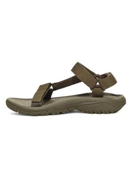 Sandales Teva Hurricane vertes pour homme