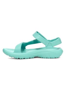 Sandales Teva Hurricane en caoutchouc turquoise pour femme