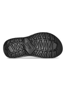 Sandales Teva Hurricane en caoutchouc noir pour femme