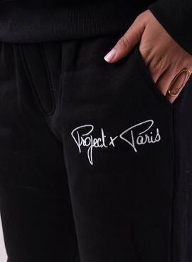 Pantalon Jogger Project x Paris Broderie Noir