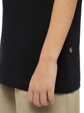 T-shirt Dickies Mapleton Tee Noir Pour Fille.