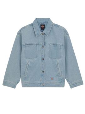 Veste Dickies Herndon Jacket Denim Bleu pour Femme