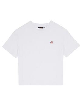 Maillot Dickies Oakport Boxy Blanc pour Femme