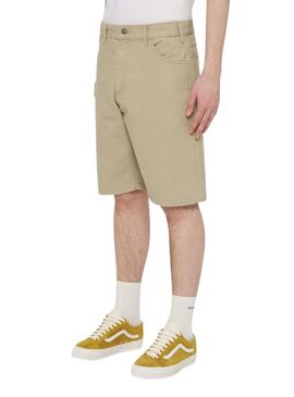 Bermuda Dickies Duck Canvas Court Beige pour Homme