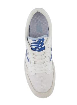 Chaussures de sport New Balance 480 Blanc Bleu pour Homme