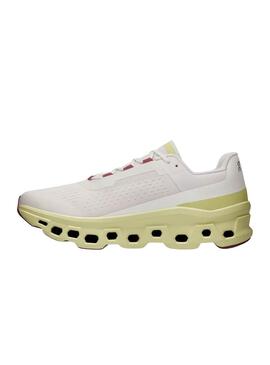 Chaussures de course On Running Cloudmoster vertes pour homme