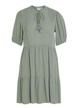 Robe Vila Lopez Verte pour Femme