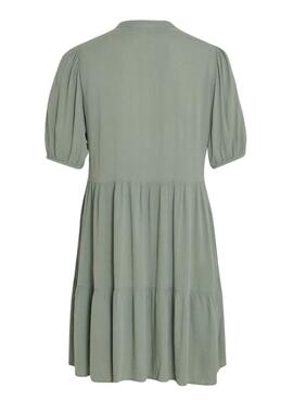 Robe Vila Lopez Verte pour Femme