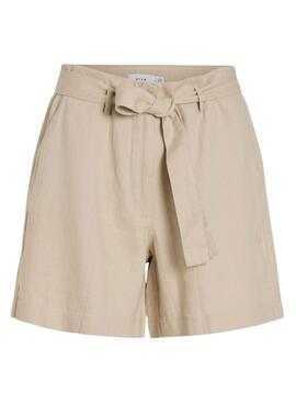 Shorts Vila Jolanda Beige Pour Femme