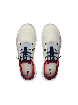 Chaussures On Cloud 5 Blanc et Bleu Pour Homme