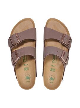 Sandales Birkenstock Arizona Plateforme Taupe pour Femme