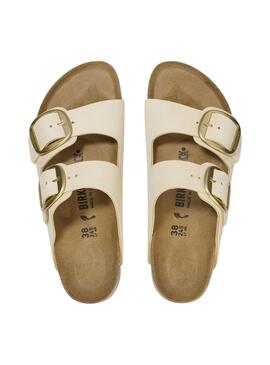 Sandales Birkenstock Arizona Boucle Beige pour Femme