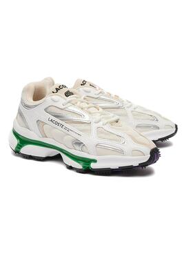 Chaussures Lacoste L003 2K24 Blanc Vert Homme