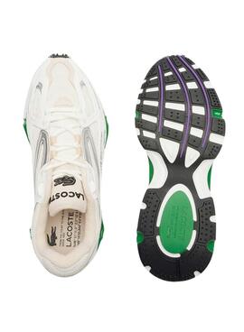 Chaussures Lacoste L003 2K24 Blanc Vert Homme
