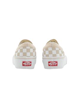 Chaussures Vans Classic Beige pour Femme