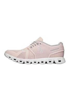 Chaussures de course On Running Cloud 5 Rose pour Femme