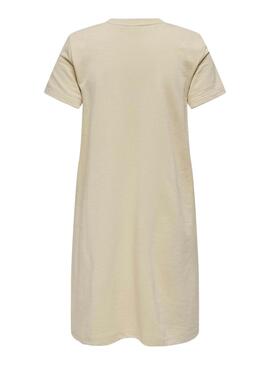 Robe Only Frida Beige pour femme