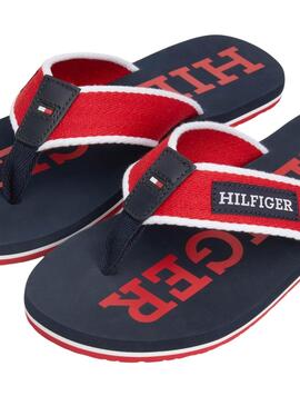 Tongs Tommy Hilfiger Beach Rouge Pour Homme