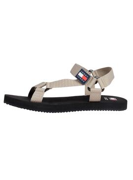 Sandales Tommy Jeans Casual Beige Pour Homme.