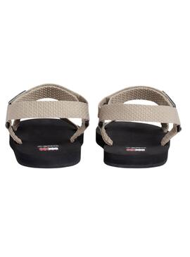 Sandales Tommy Jeans Casual Beige Pour Homme.