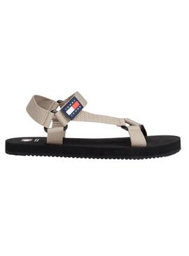 Sandales Tommy Jeans Casual Beige Pour Homme.