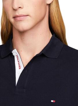 Camisa polo Tommy Hilfiger Monotype azul marino para hombre.