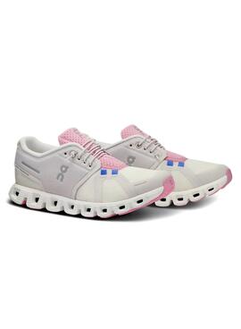 Chaussures de course On Running Cloud Push Gris pour Femme