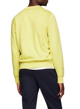 Sweat à capuche Tommy Hilfiger Logo Jaune pour Homme