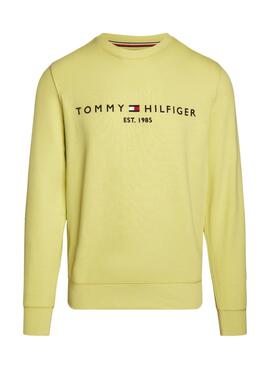 Sweat à capuche Tommy Hilfiger Logo Jaune pour Homme