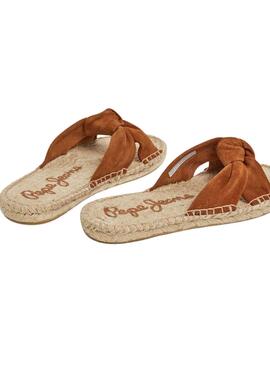 Sandales Pepe Jeans Siva Marron Pour Femme