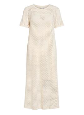 Robe Vila Adella Beige pour femme