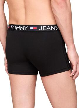 Paquet de 3 boxers Tommy Jeans Trunk Essential Noir Homme