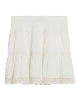 Jupe Superdry Ibiza Blanc Pour Femme.